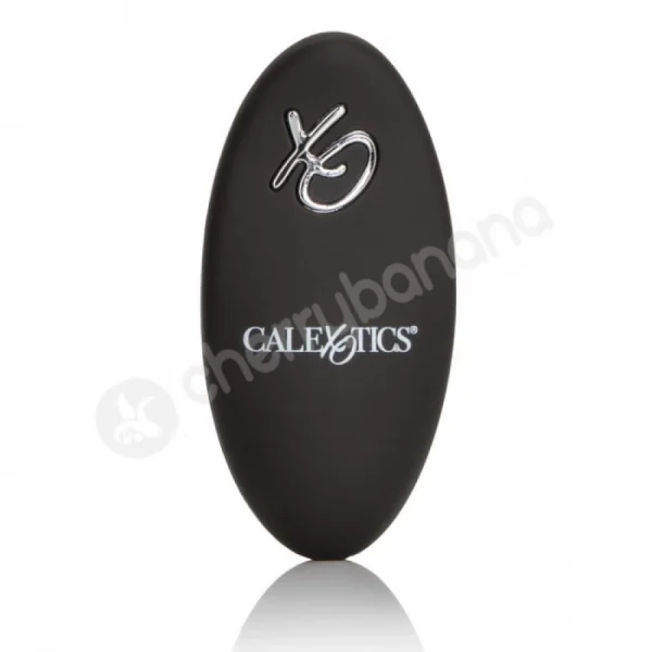 Silicone Rechargeable Black Remote Pleasurizer Cock Ring