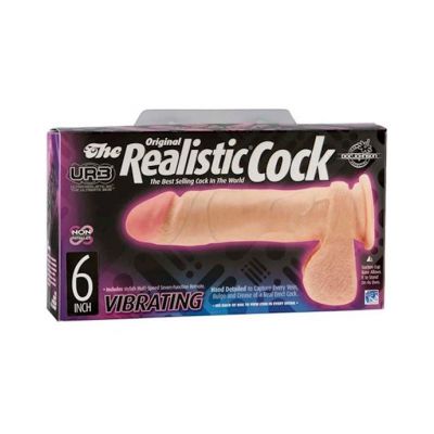 The Realistic Cock Ur3 Vibrating 6 Inch White