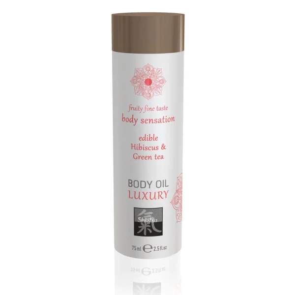 Shiatsu Luxury Body Oil Edible Hibiscus And Green Tea 75ml Oil-Based