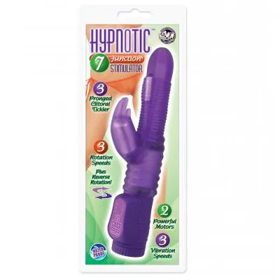 HYPNOTIC 7 FUNCTION STIMULATOR LAVENDER WATERPROOF