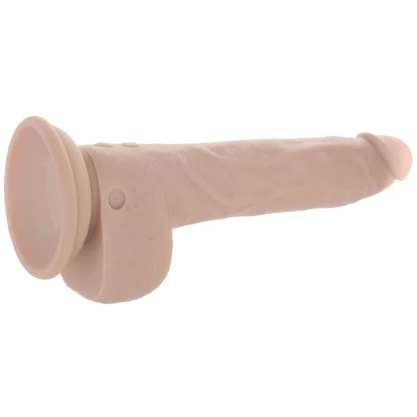 Thrust In Me Silicone Thrusting Vibrating Realistic Dong With Remote By Evolved Novelties - Vanilla