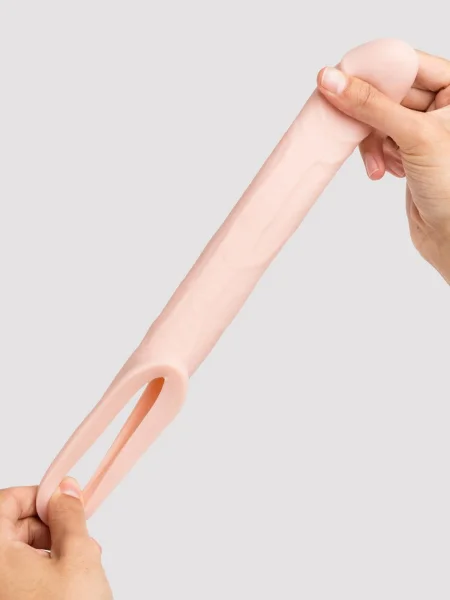 Lovehoney Real-Feel Penis Extender 1.5 Inch with Ball Loop - Flesh Pink