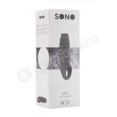 Sono No 21 Grey Dong Penis Extension Sleeve