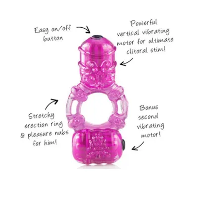 Big O 2 Double Vibrating Ring By Screaming O One Size