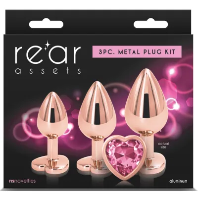 Jeweled Heart Anal Trainer Kit