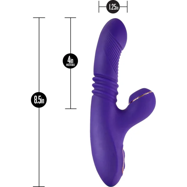 Blush Lush Iris Thrusting Vibrator with Clitoral Pulsation