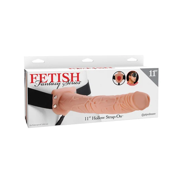 Fetish Fantasy Series 11 Inch Hollow Strap-on - Flesh — image 11 of 14
