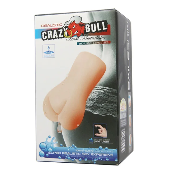 Crazy Bull No Lube Masturbator Sleeve - Realistic Anal Skin-Like Texture — image 15 of 15