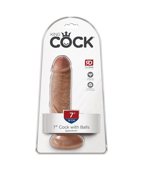Pipedream King Cock Mid Tone Ballsy Dildo - 7, 9 or 10 Inch — image 8 of 10