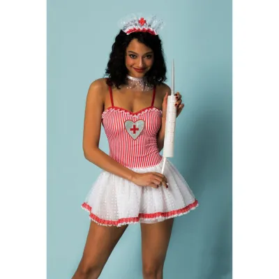Bondara Flirt Thirst Aid Nurse Three Piece Costume