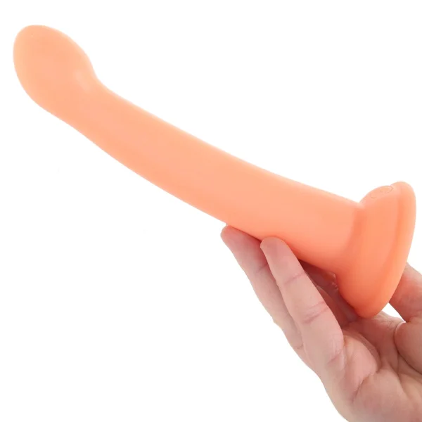 Dillio Platinum Secret Explorer Silicone 6" Suction Cup Dildo - Peach