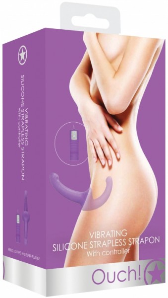 Vibrating Silicone Strapless Strap-On