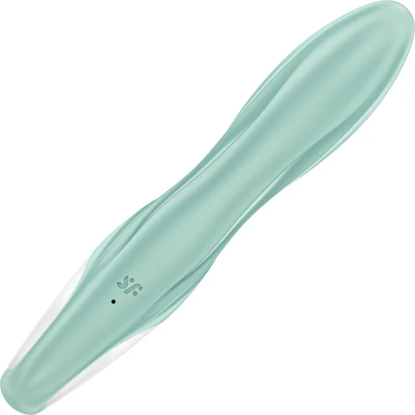 Satisfyer Air Pump Bunny 5+ Inflatable App Enabled 12-Function Dual Stimulation Vibrator - Mint