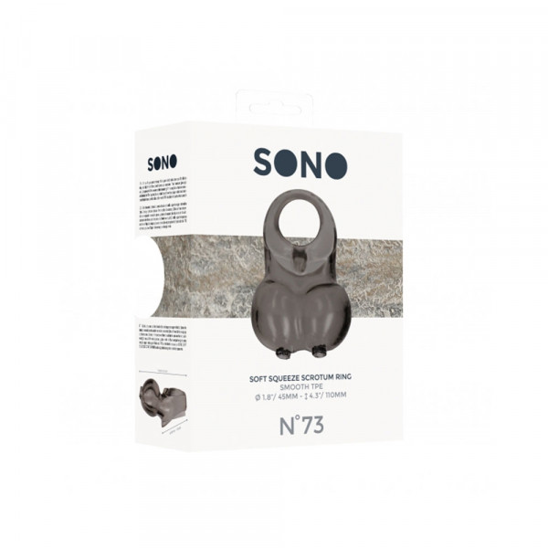Sono No 73 Soft Squeeze Scrotum Ring Black
