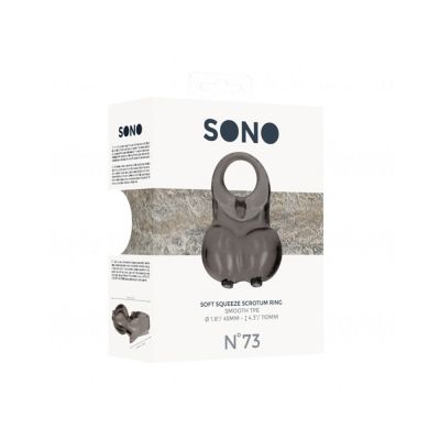 Sono No 73 Soft Squeeze Scrotum Ring Black