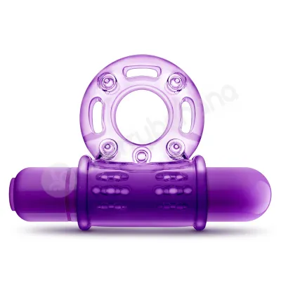 Play With Me Purple Couples Play Vibrating Cock Ring