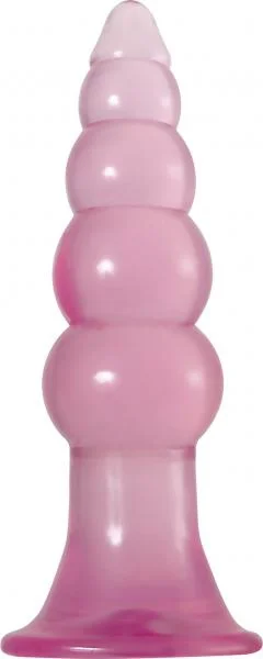 Fun Jelly Butt Plugs Pink Set of 2