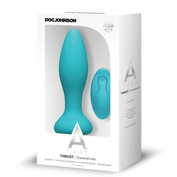 Doc Johnson A Play Thrust Experienced Rechargeable Silicone Anal Plug w/Remote