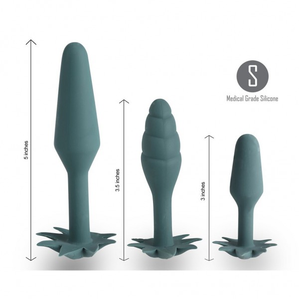 Maia Doobies 420 Anal Trainer Silicone Set - 3 Plugs