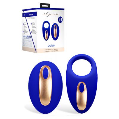 Shots Toys Poise Dual Vibrating Cock Ring with Stimulating Remote