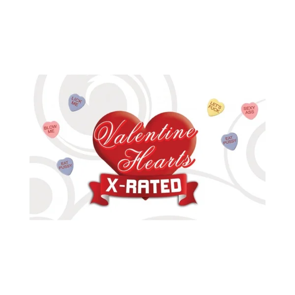 Valentines X Rated Heart Candy W/assorted Sayings - 24 Boxes/display