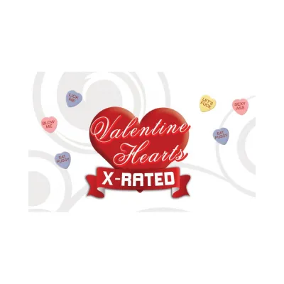 Valentines X Rated Heart Candy W assorted Sayings 24 Boxes display