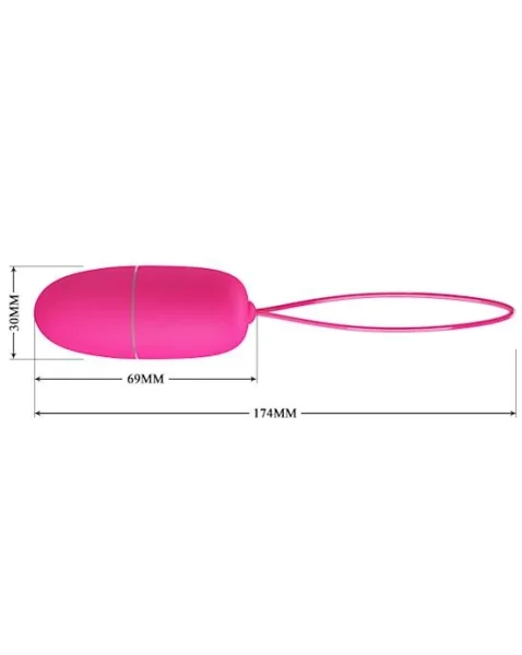 Selkie Vibrating Love Egg - Hot Pink