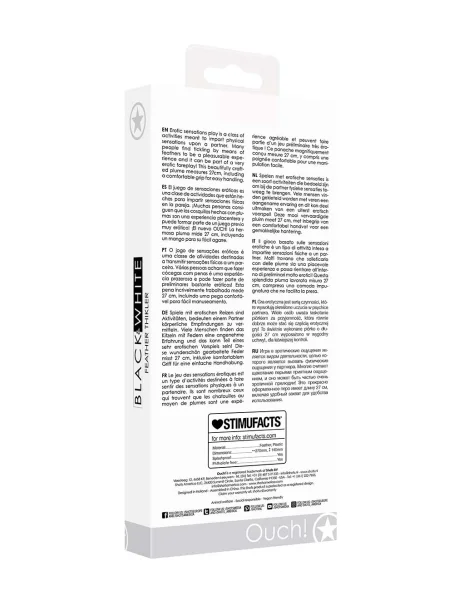 Ouch! Black Faux Feather Tickler