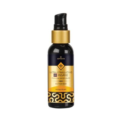 Sensuva Ultra stimulating On Insane Personal Moisturizer Butter Rum 2 Fl Oz Bottle