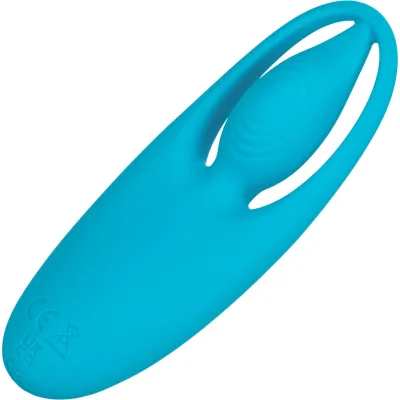 Neon Vibes The Orgasm Vibe Rechargeable Silicone Finger Vibrator By CalExotics Blue