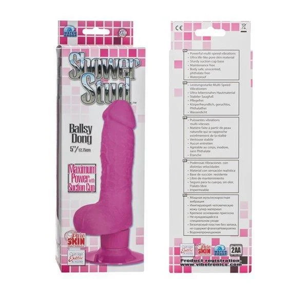 Shower Stud Vibrating Ballsy Dildo