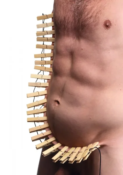 Firecracker Clothespin Body Zipper