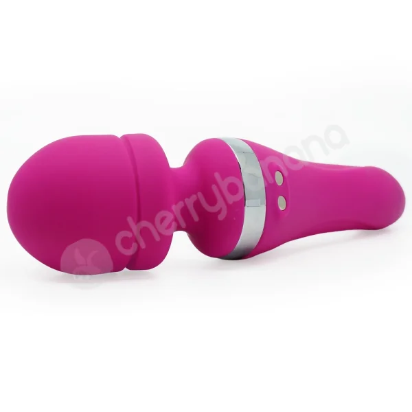 Cherry Banana Pink Dual Ended Smooth Magic Wand Vibrator