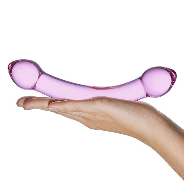 Glas Double Trouble Purple Glass Dildo