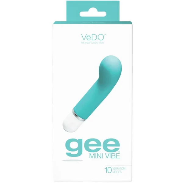 VeDO 'Gee' Mini G-Spot Rechargeable Waterproof Vibrator - Turquoise