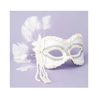 Fantasy Half Mask white
