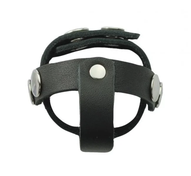 T Style Ball Divider Leather Snap Closure Black — image 7 of 13