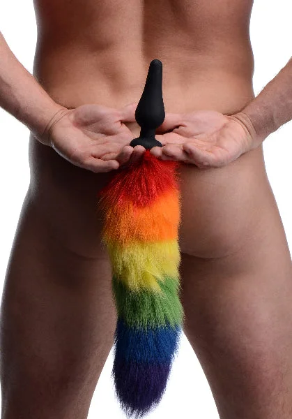 Rainbow Tail Silicone Butt Plug — image 8 of 10