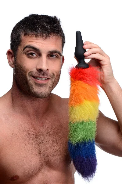 Rainbow Tail Silicone Butt Plug — image 9 of 10