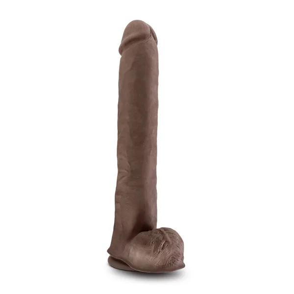 Au Naturel - Daddy - 14 Inch Sensa Feel Dual  Density Dildo - Chocolate — image 9 of 9