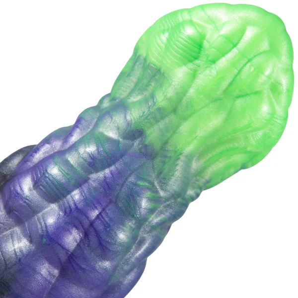 The Baroba Little Monster 6" Silicone Dildo By Uberrime - Laguna Twilight