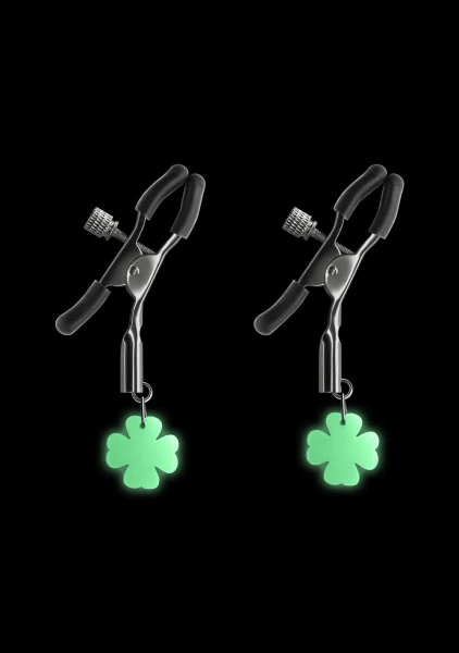 Bound Adjustable G4 Glow In The Dark Nipple Clamps by NS Novelties - Rose Gold