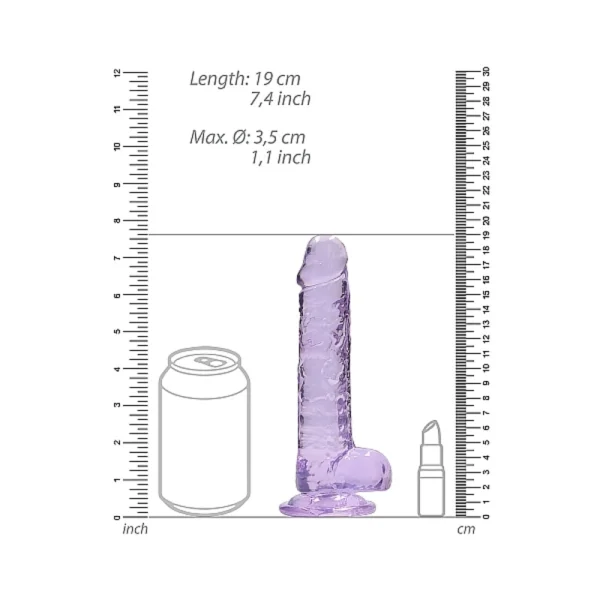 Realrock Realistic Dildo With Balls 7 inches — image 5 of 11