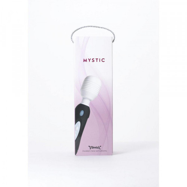 Mystic Powerful Vibrating Silicone Wand - Black
