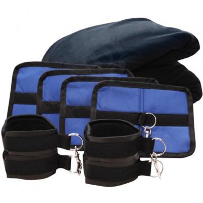 Sportsheets Queen Size Bed Sheet Cuff and Pad Set