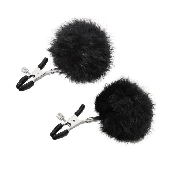 Sincerely Fur Nipple Clips-Black
