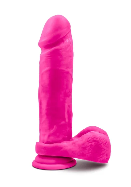 Au Naturel Bold Massive 9 Inch Sensa Feel Dual Density Dildo By Blush - Black