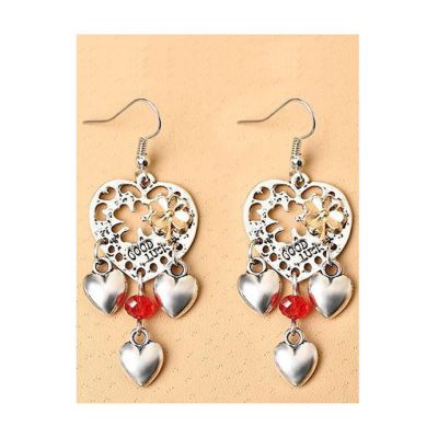 Good Luck Muti Sweethearts Hook Earrings One Size