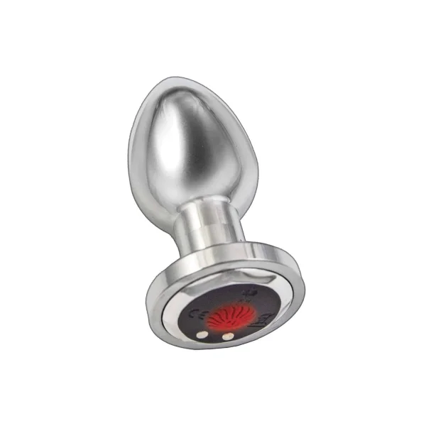 Ass-sation Remote Vibrating Metal Plug Silver