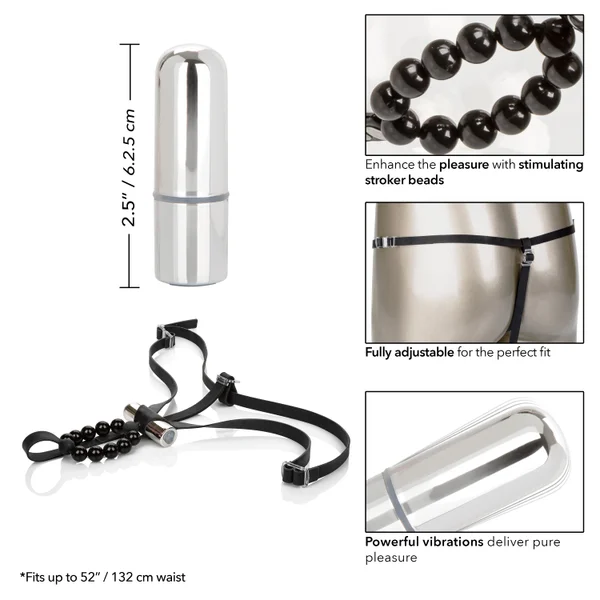 Rechargeable Silicone Lover's Thong With Pleasure Beads — image 25 of 25